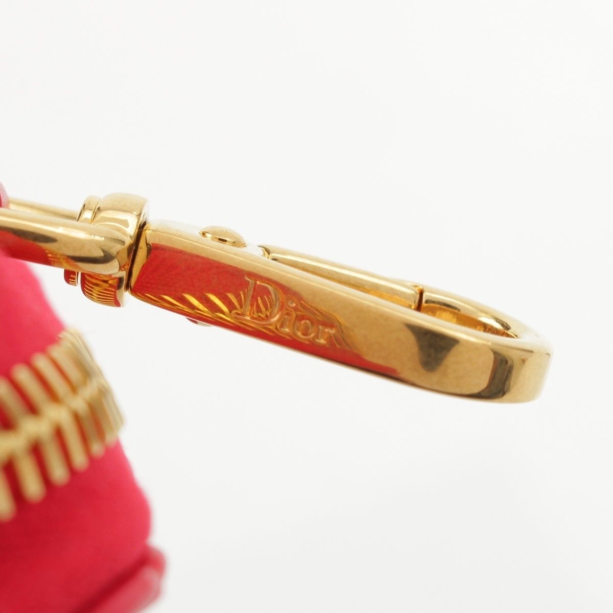 Dior Cannage Heart Charm Coin Purse Pouch Gold — view 6
