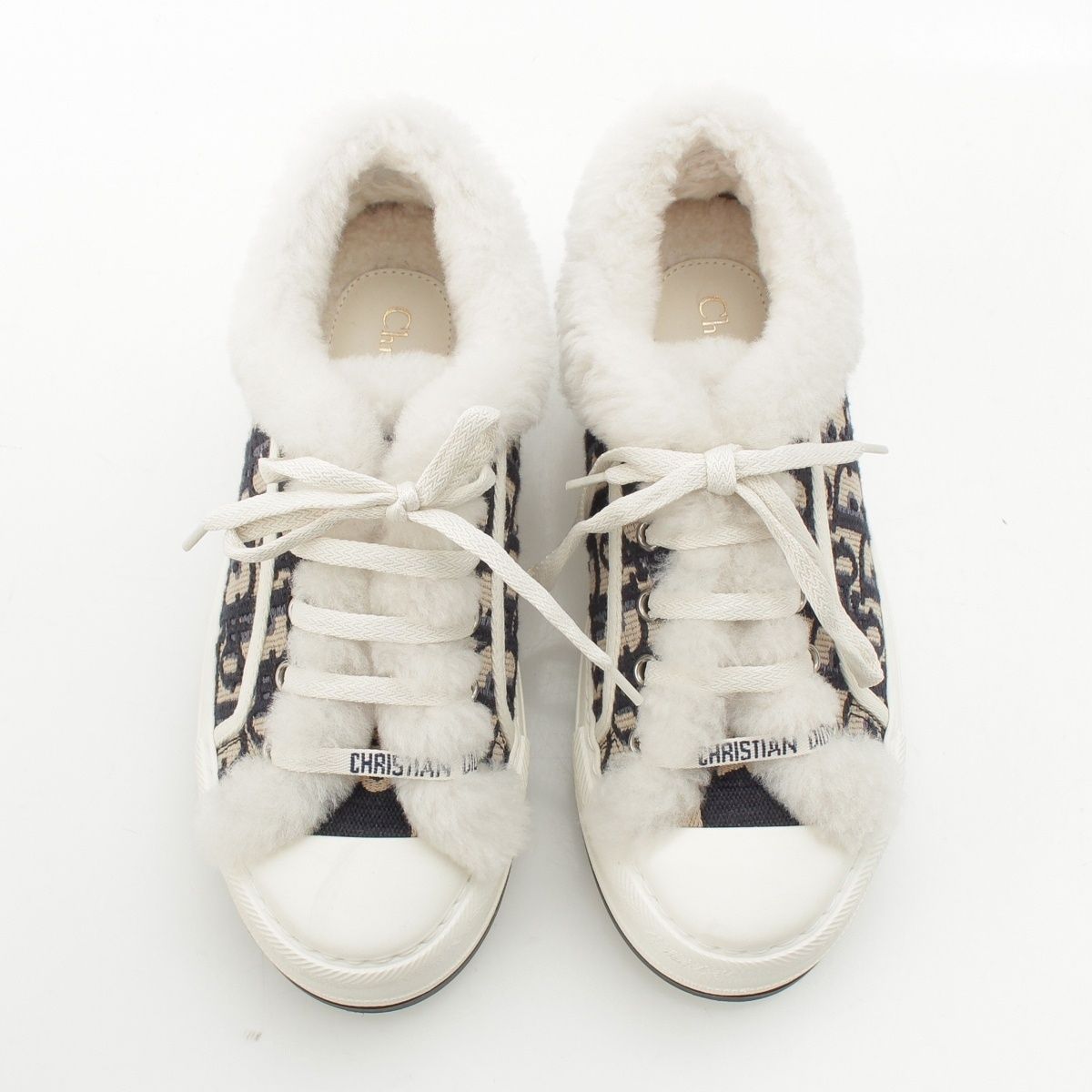 Dior Walk'in Oblique Platform Sneakers White Blue — view 2
