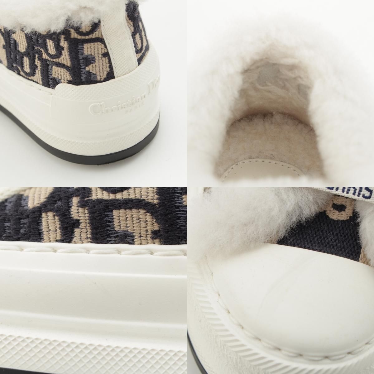 Dior Walk'in Oblique Platform Sneakers White Blue — view 9