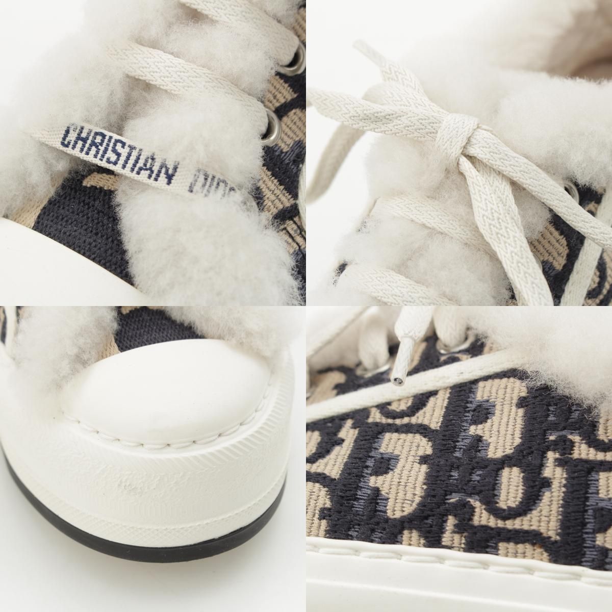 Dior Walk'in Oblique Platform Sneakers White Blue — view 8