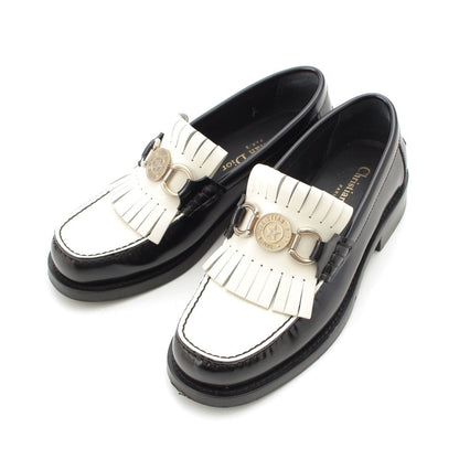Dior Boy Platform Moccasins Loafers Shoes Bicolor White Black