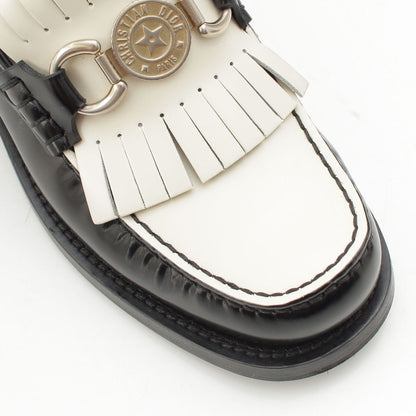 Dior Boy Platform Moccasins Loafers Shoes Bicolor White Black — view 6