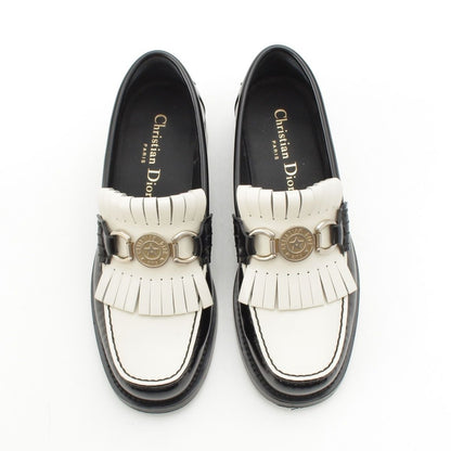 Dior Boy Platform Moccasins Loafers Shoes Bicolor White Black — view 2