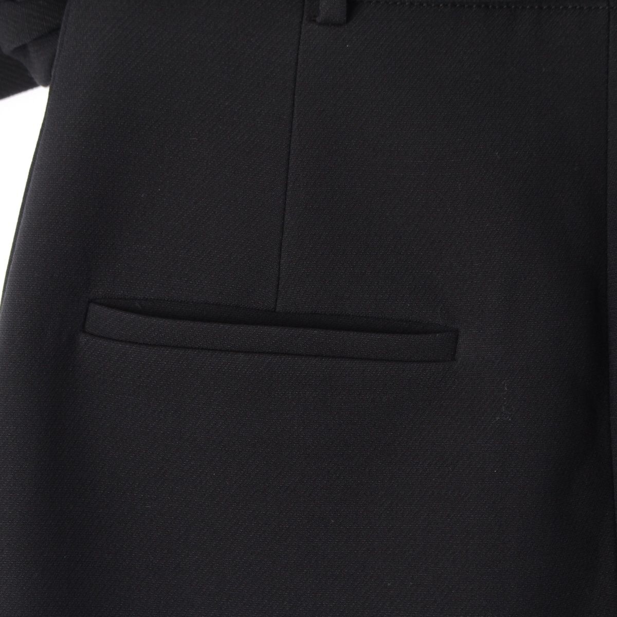 Dior Technical Silk Wool Long Wrap Skirt Black 38 — view 7