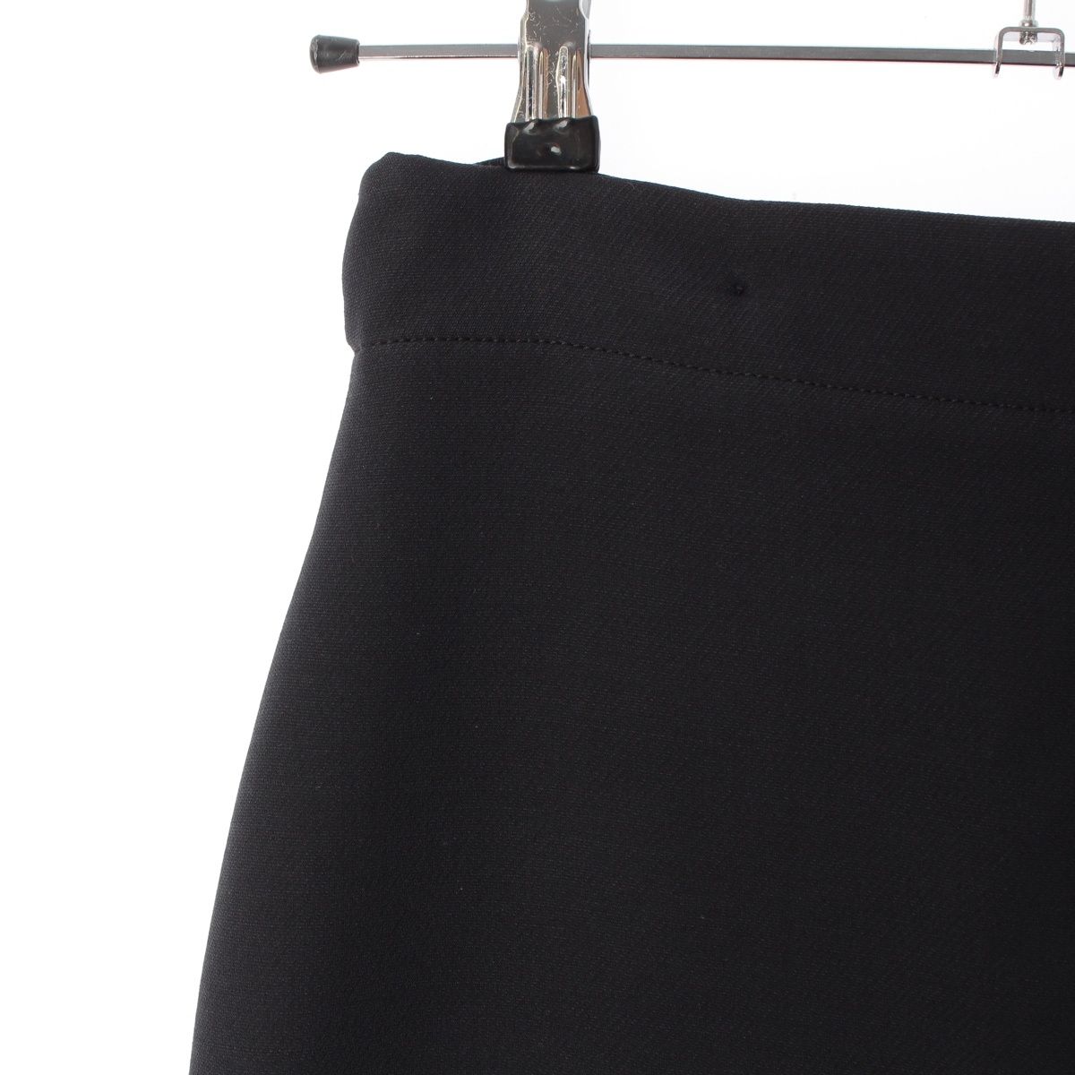 Dior Technical Silk Wool Long Wrap Skirt Black 38 — view 4