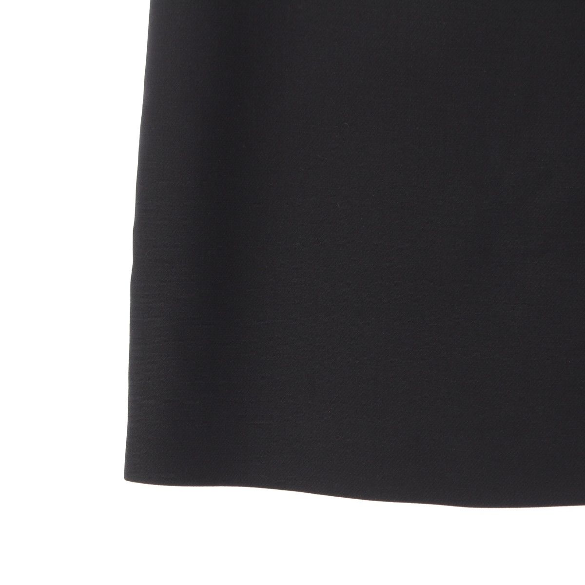 Dior Technical Silk Wool Long Wrap Skirt Black 38 — view 5
