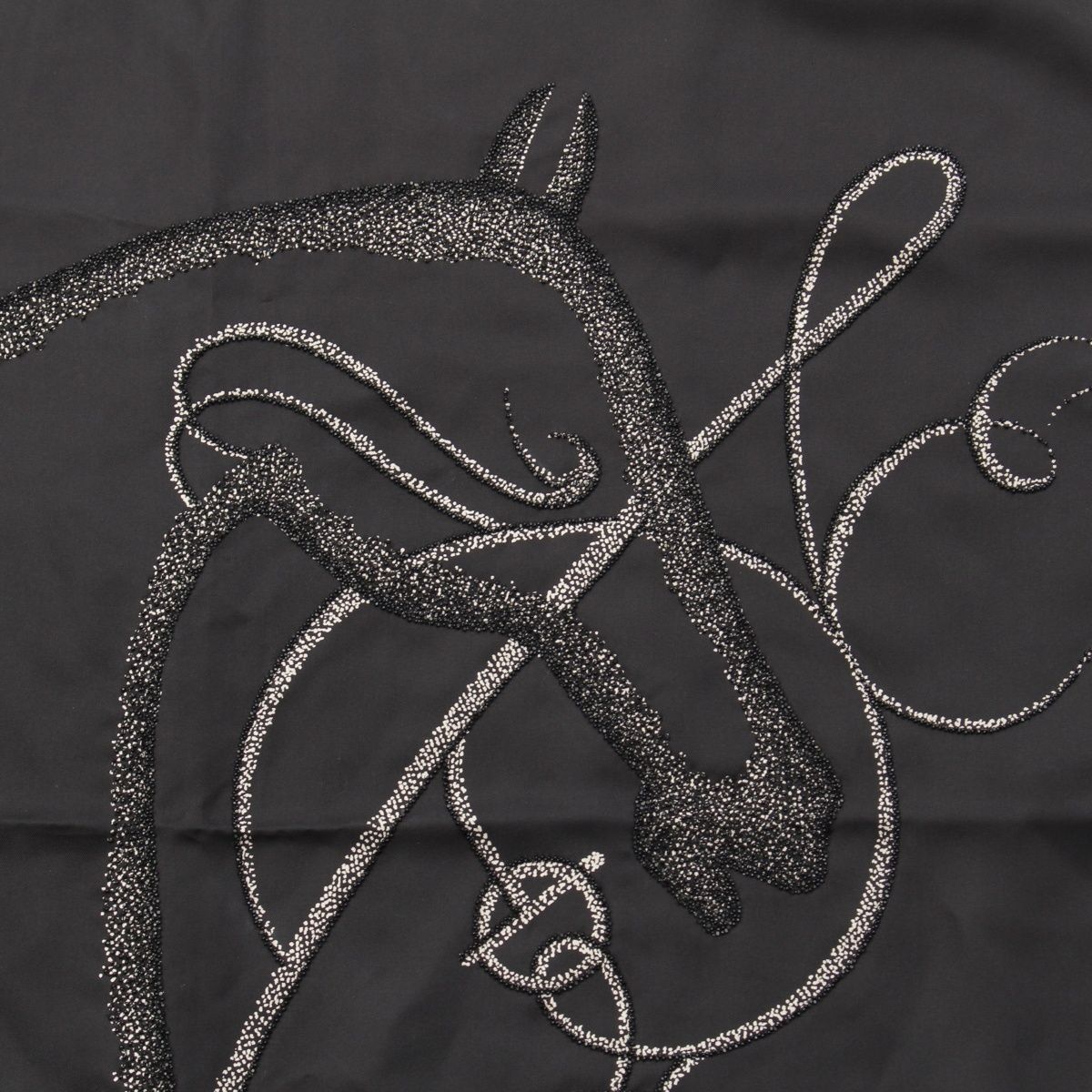 Hermes Carre 90 Coup de Fouet Whip Preche Biju Embroidery Beads Scarf Shawl — view 7