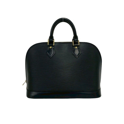 Louis Vuitton Alma LV Logo Epi Leather Handbag Mini Tote Black Noir — view 3