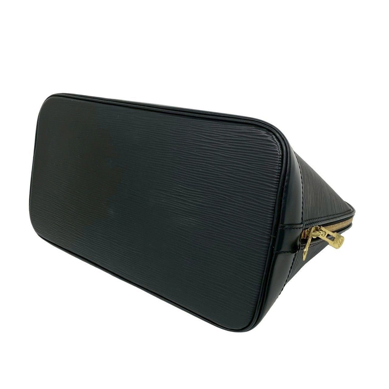 Louis Vuitton Alma LV Logo Epi Leather Handbag Mini Tote Black Noir — view 8