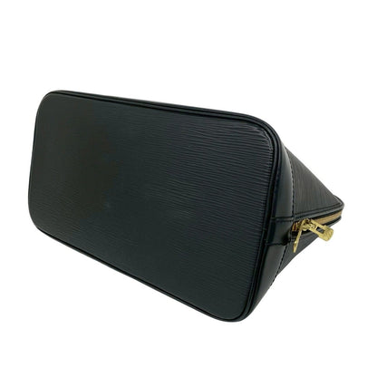 Louis Vuitton Alma LV Logo Epi Leather Handbag Mini Tote Black Noir — view 8