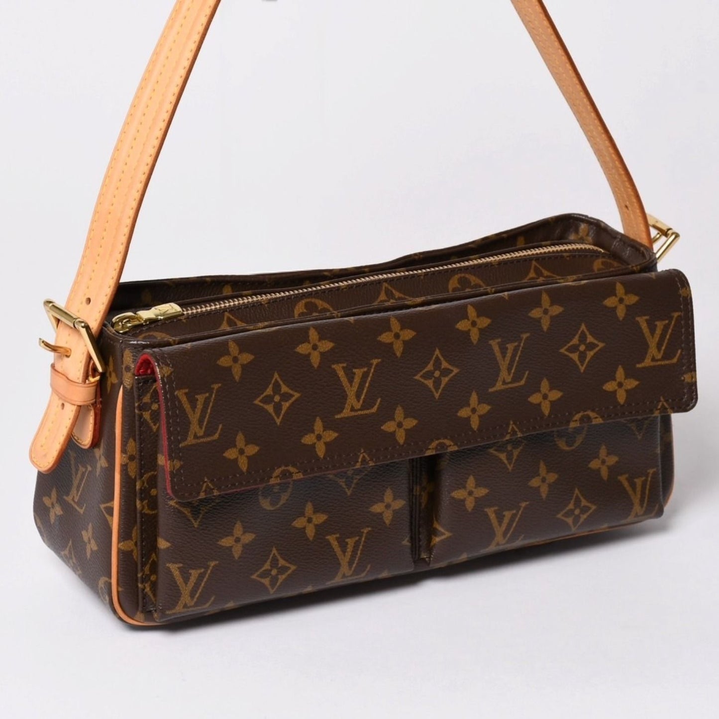 Louis Vuitton Viva-Cite MM Handbag Bag Monogram Brown — view 3
