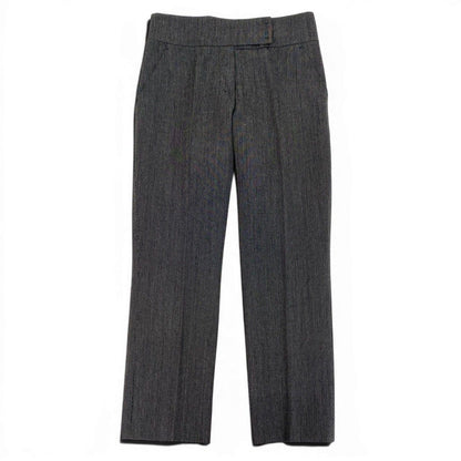 Louis Vuitton High Waist Tapered Pants Pleated 100% Virgin Wool 38