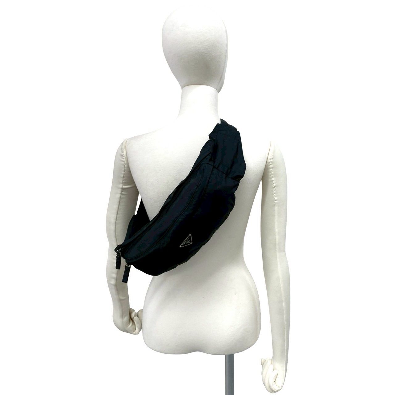 Prada Tessuto Nylon Belt Bag Waist Pouch Mini Black — view 2