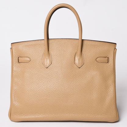 Hermes Birkin 35 Beige Gold Taurillon Clemence Handbag — view 2