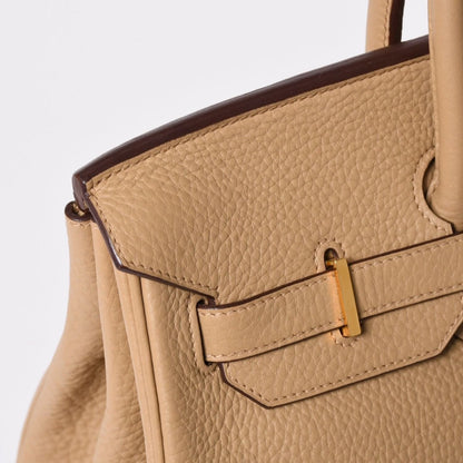 Hermes Birkin 35 Beige Gold Taurillon Clemence Handbag — view 5