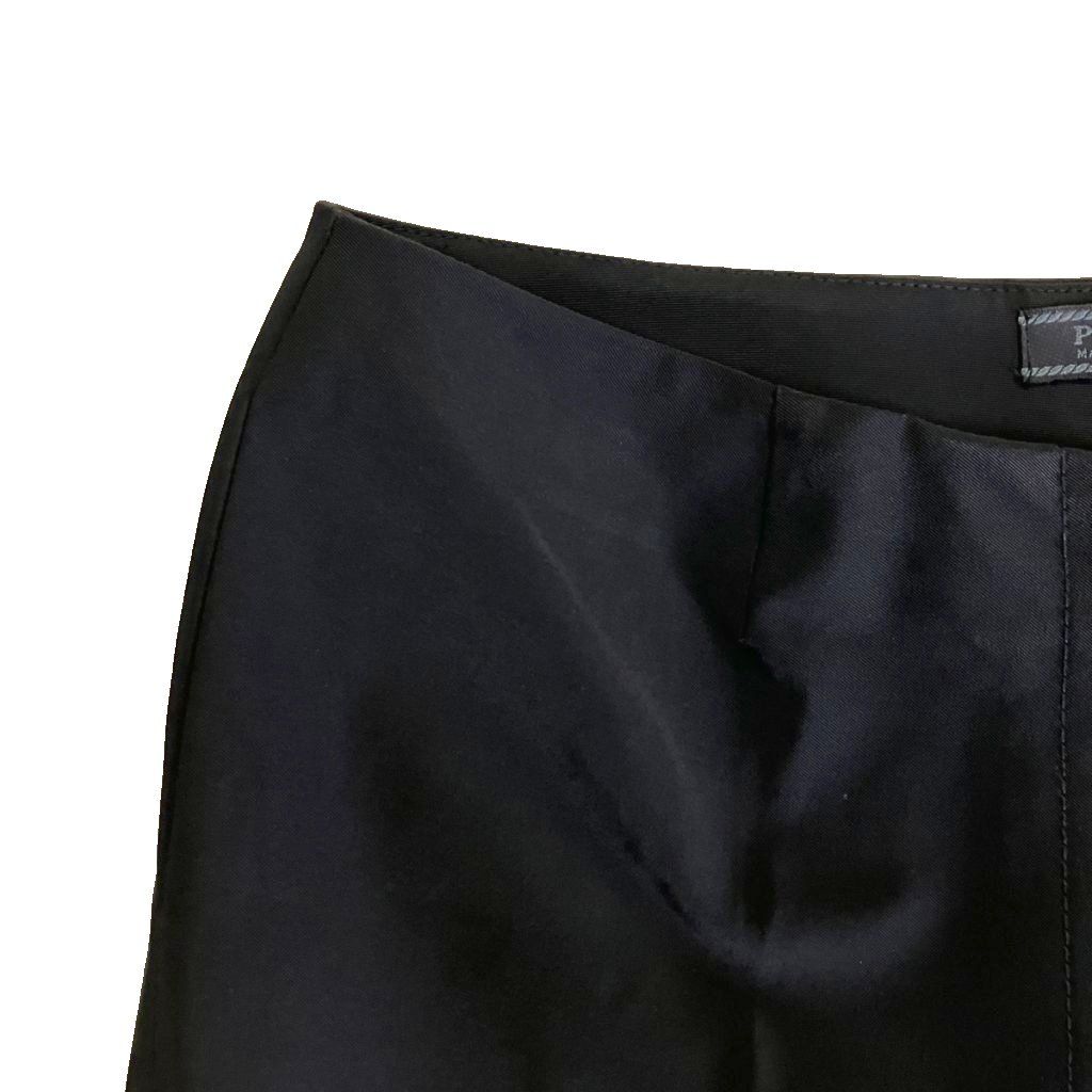 Prada Trousers Pleated Pants Vintage Archive 42 Black — view 6