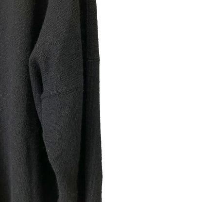 Prada Cashmere Triangle Logo Polo Shirt Knit Sweater Long Sleeve 50 Black — view 8