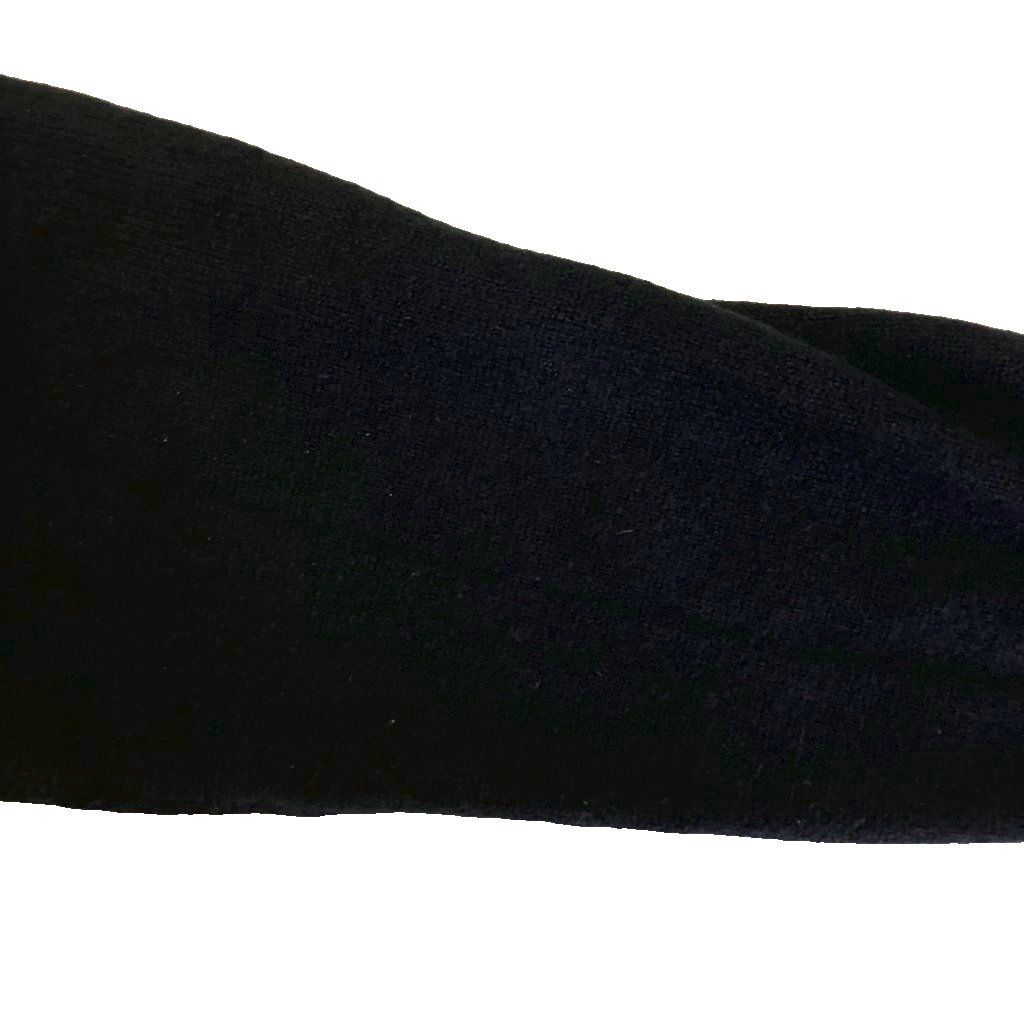 Prada Cashmere Triangle Logo Polo Shirt Knit Sweater Long Sleeve 50 Black — view 7