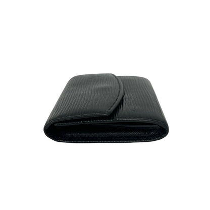Louis Vuitton Porte-Monnaie Sample Epi Leather Coin Purse Noir Black — view 4