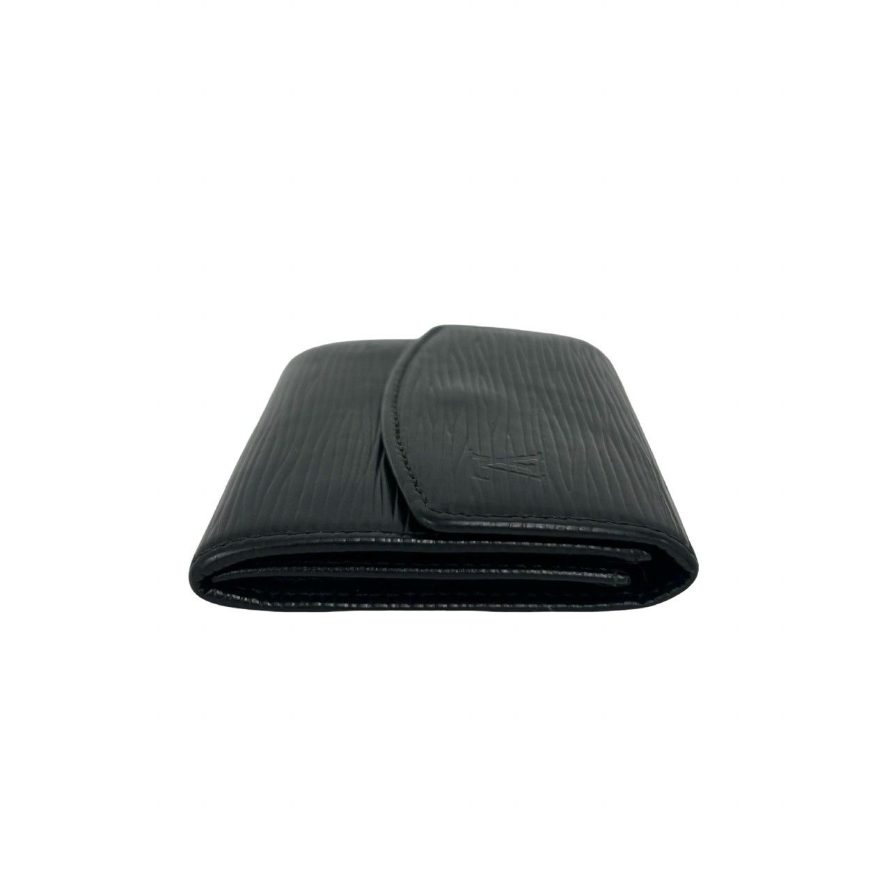 Louis Vuitton Porte-Monnaie Sample Epi Leather Coin Purse Noir Black — view 5
