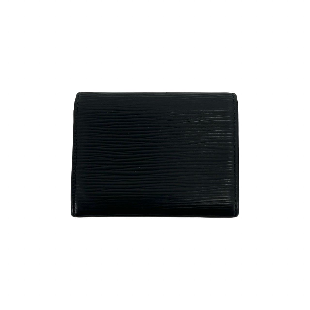 Louis Vuitton Porte-Monnaie Sample Epi Leather Coin Purse Noir Black — view 2