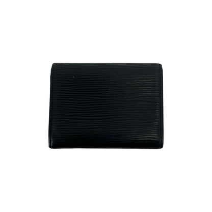 Louis Vuitton Porte-Monnaie Sample Epi Leather Coin Purse Noir Black — view 2