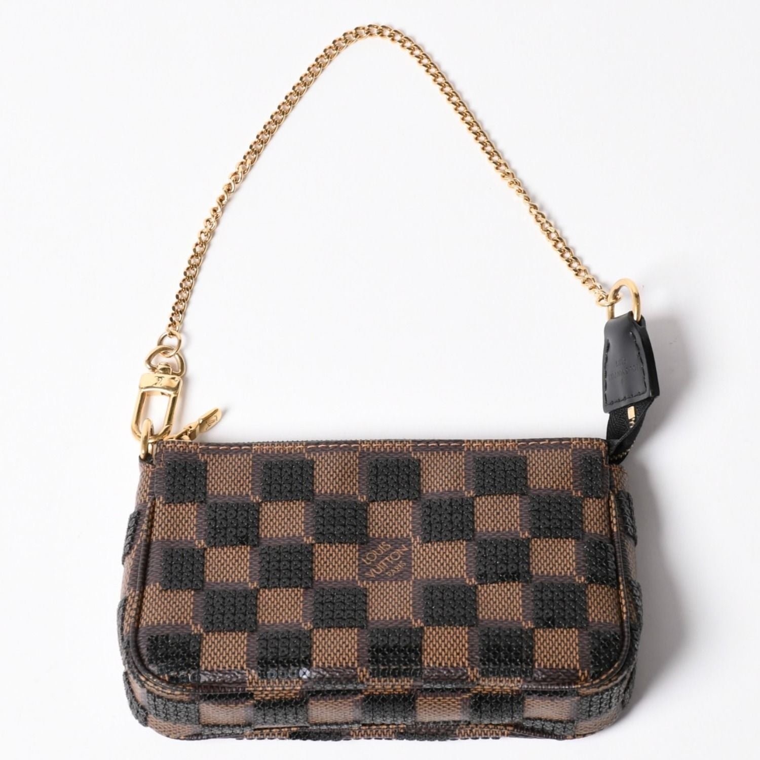 Louis Vuitton Monogram Mini Pochette Accessoires Damier Payette Sequins Pouch