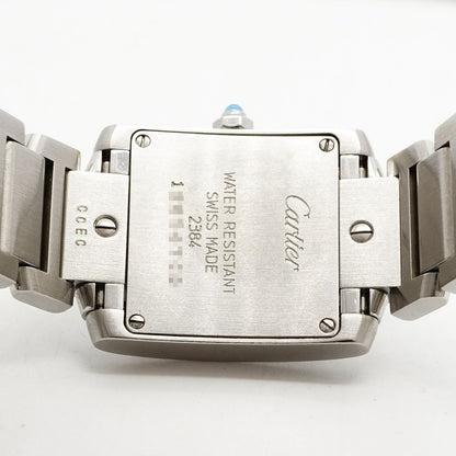 Cartier Tank Francaise SM Ivory Dial Watch — view 5