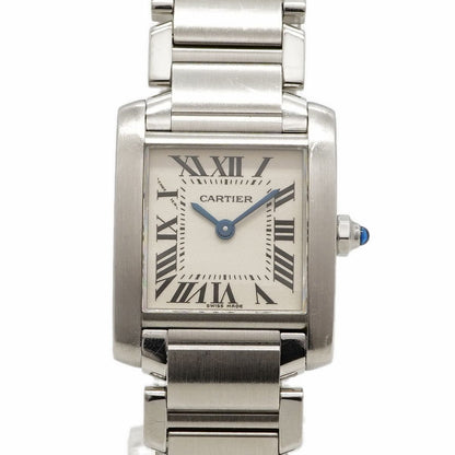 Cartier Tank Francaise SM Ivory Dial Watch