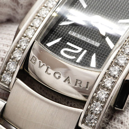 Bvlgari Ashoma Diamond Bezel Black Dial Watch — view 7