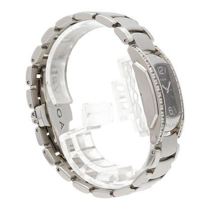 Bvlgari Ashoma Diamond Bezel Black Dial Watch — view 3