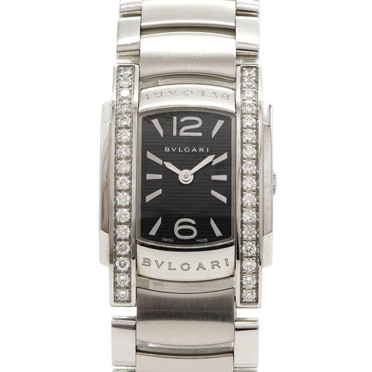Bvlgari Ashoma Diamond Bezel Black Dial Watch