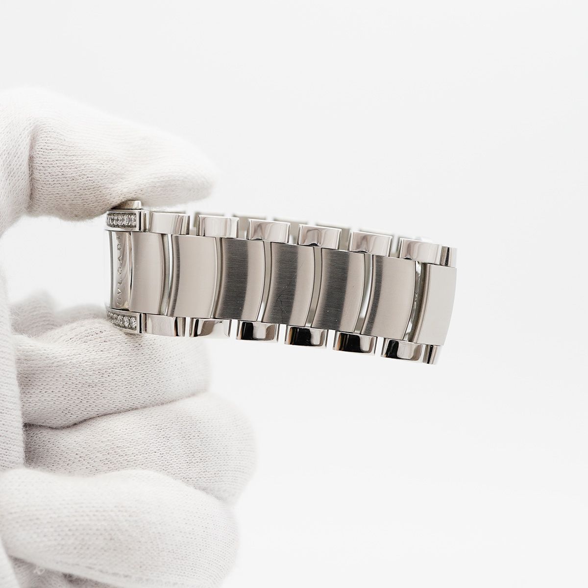 Bvlgari Ashoma Diamond Bezel Black Dial Watch — view 6