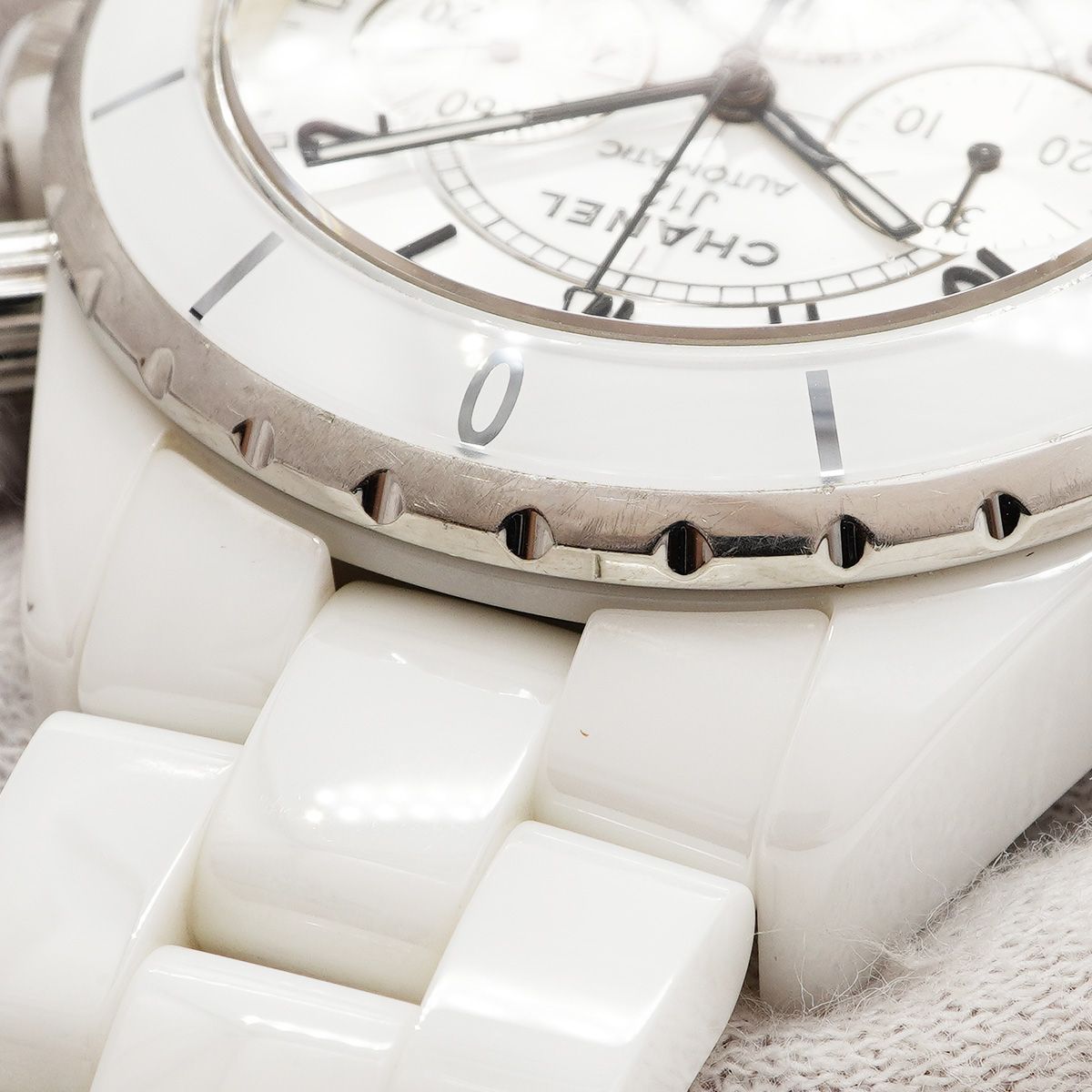 Chanel Chronograph White Dial Watch — view 7