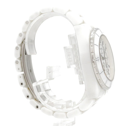 Chanel Chronograph White Dial Watch — view 3