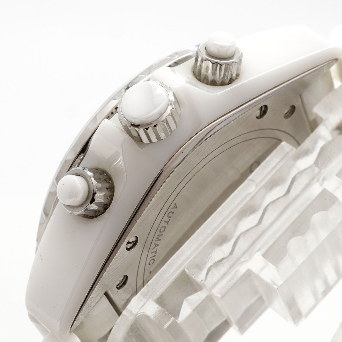 Chanel Chronograph White Dial Watch — view 9