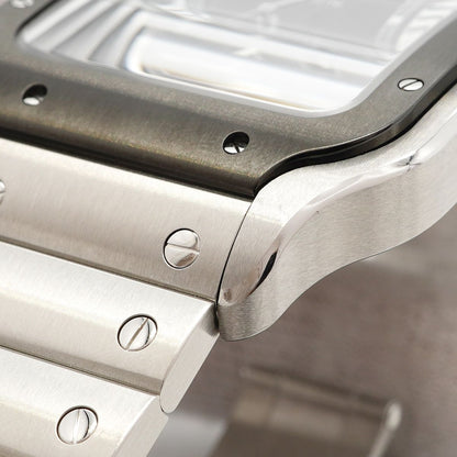 Cartier Santos LM Gray Dial Watch — view 7