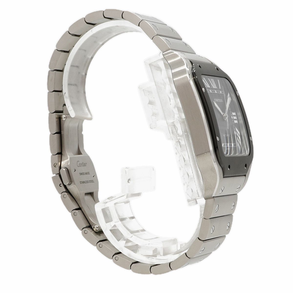 Cartier Santos LM Gray Dial Watch — view 3