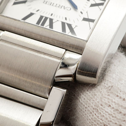 Cartier Tank Francaise LM Silver Dial Watch — view 7