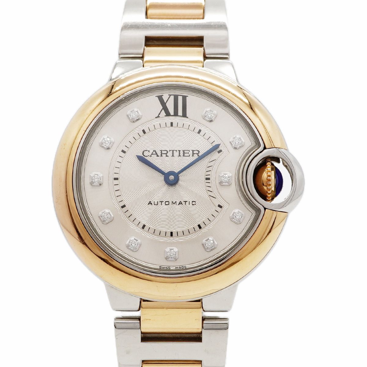 Cartier Ballon Blue Silver Dial Watch