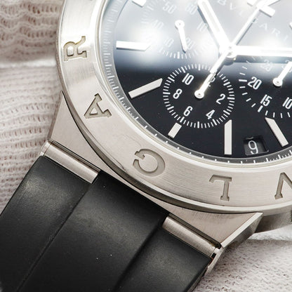 Bvlgari Diagono Black Dial Watch — view 6
