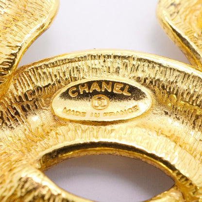 Chanel Brooch CC Logo Quilted Gold Plated — view 4
