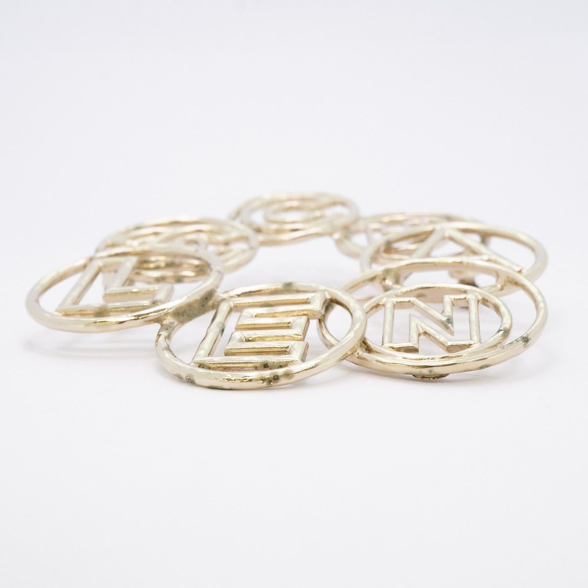 Chanel Brooch Logo Metal Silver — view 3