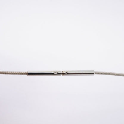 Hermes Necklace Cage Ash Metal Silver Pink — view 4