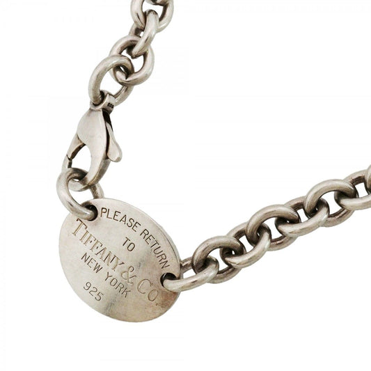 Tiffany & Co Choker Return to Oval Silver Necklace