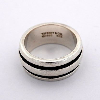 Tiffany & Co Ring Group Double Line 925 Sterling Silver — view 3