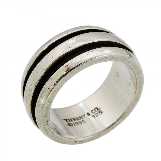 Tiffany & Co Ring Group Double Line 925 Sterling Silver