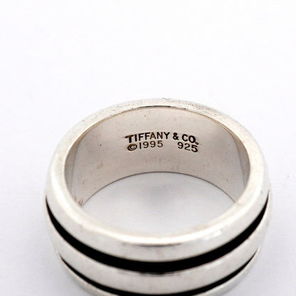 Tiffany & Co Ring Group Double Line 925 Sterling Silver — view 4