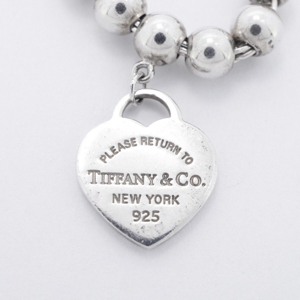 Tiffany & Co Bracelet Return to Heart 925 Sterling Silver Blue — view 6