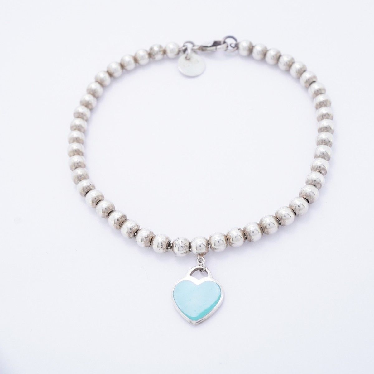 Tiffany & Co Bracelet Return to Heart 925 Sterling Silver Blue — view 3